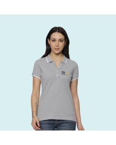 Allen Solly Polo T-shirt Women- Grey
